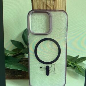 Apple Clear and Purple Phone Case